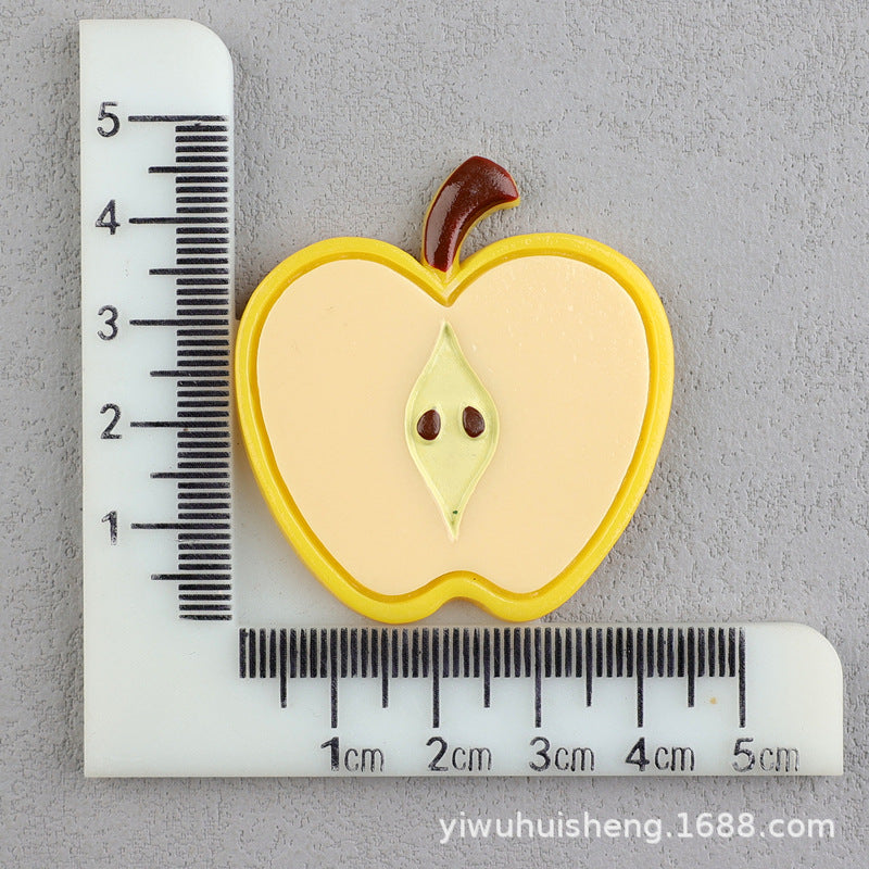 Wholesale 50pcs DIY Watermelon Strawberry Pineapple Fruit Homemade Cream Glue Resin Hole Shoe Patch FlatBack