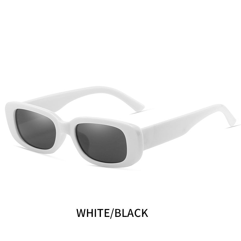 Wholesale PC Film Fashion Square Frame Solid Color Sunglasses