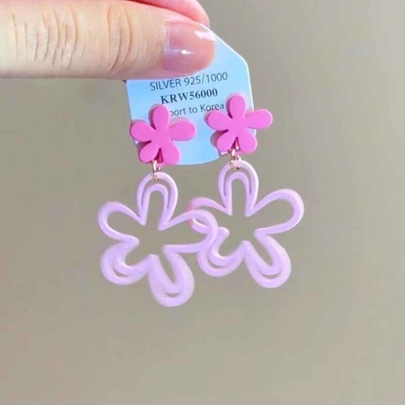 Wholesale Dopamine colorful beaded earrings