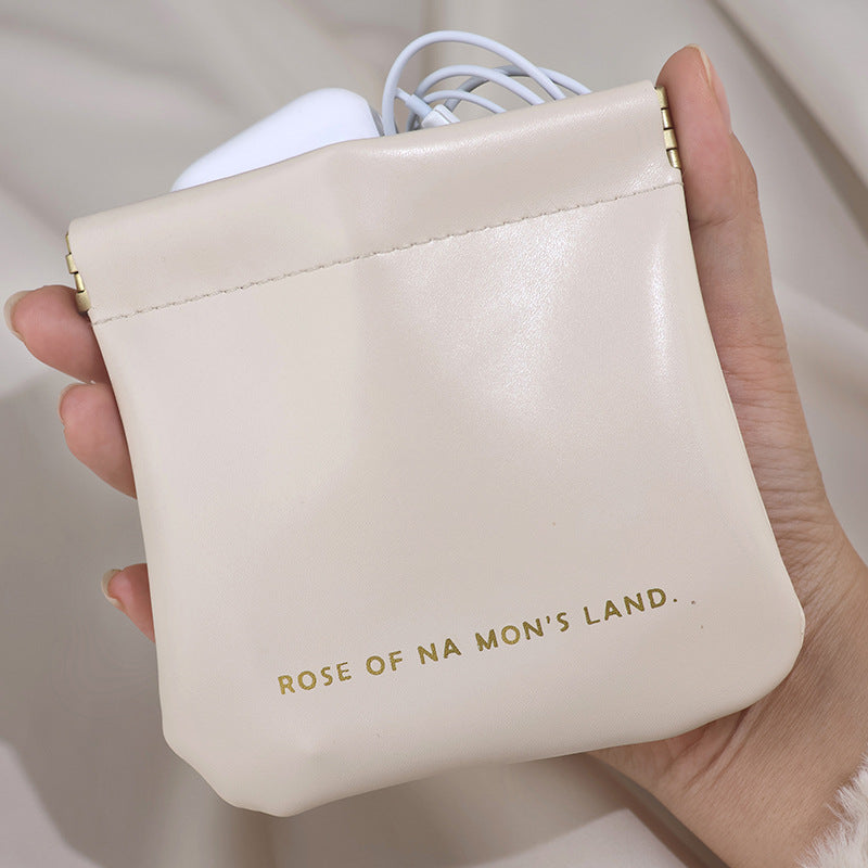 Wholesale Data Cable PU Portable Storage Bag