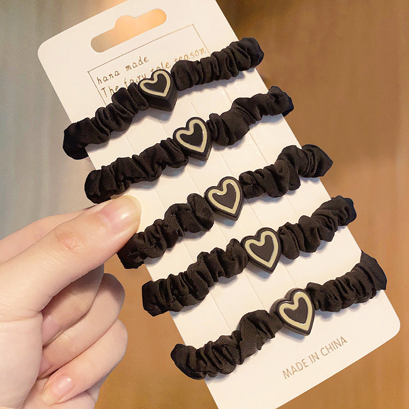 Wholesale Love Hair Tie Rubber Band High Elasticity Hair Rope