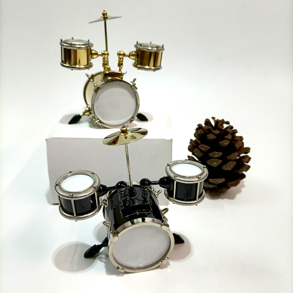 Wholesale dollhouse accessories miniature jazz drum model mini jazz drum miniature scene shooting props