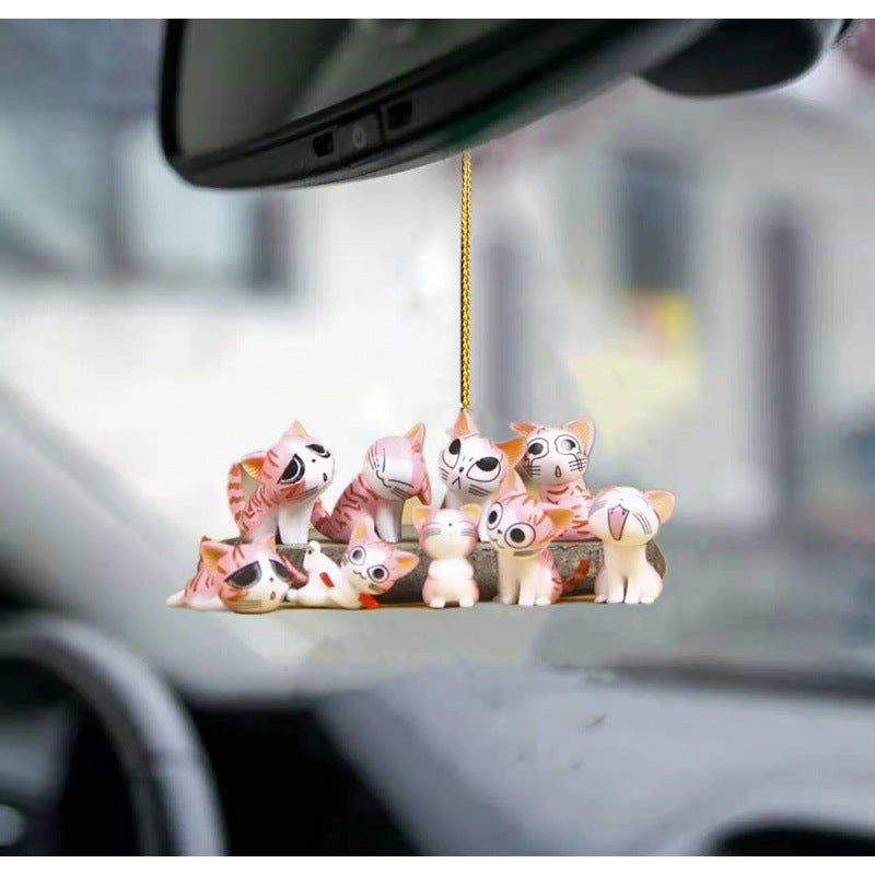 Wholesale Acrylic Dog Car Mirror Decoration Pendant