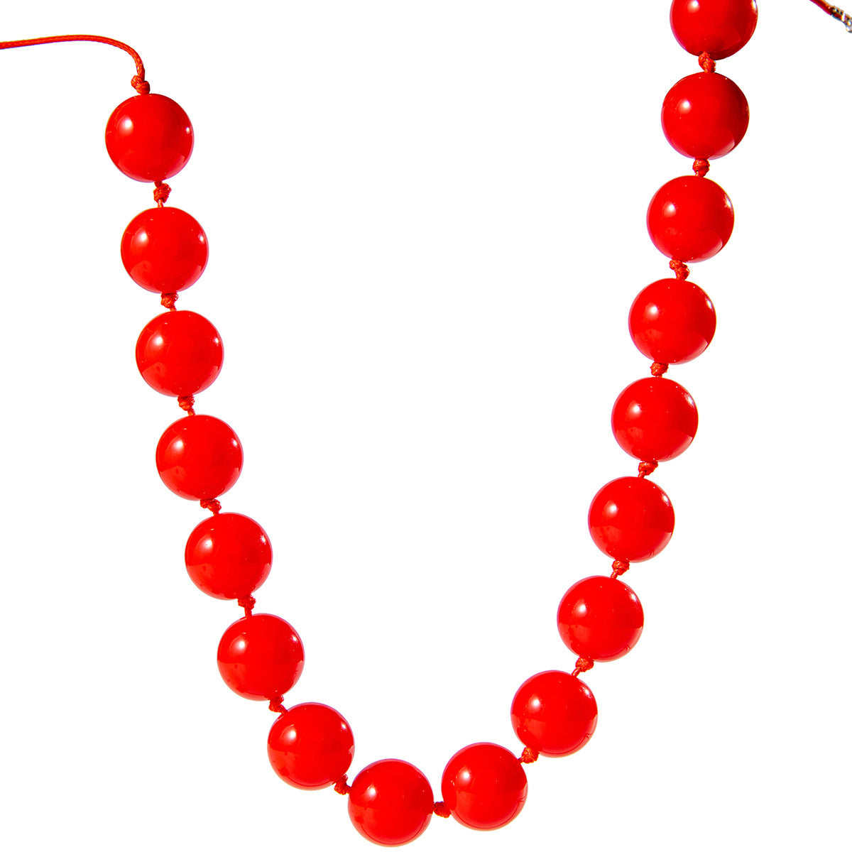 Wholesale Exaggerated Bohemian colorful large bead single layer necklace