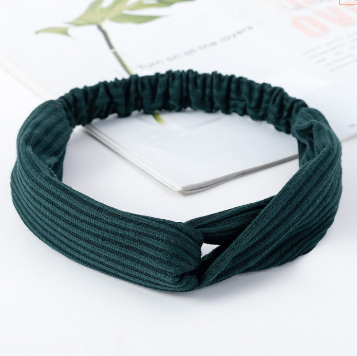 Wholesale Knitted Headband Face Wash Hair Band Solid Color Elastic Hair Band Yoga Sports Hair Band Headband Women