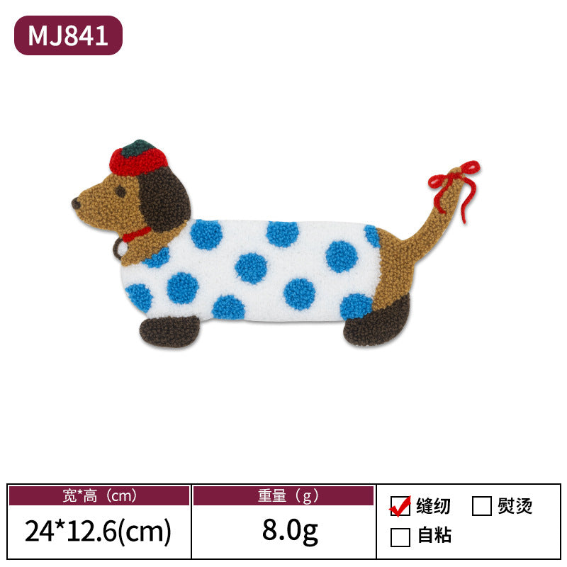 Wholesale Cartoon puppy towel embroidery patch