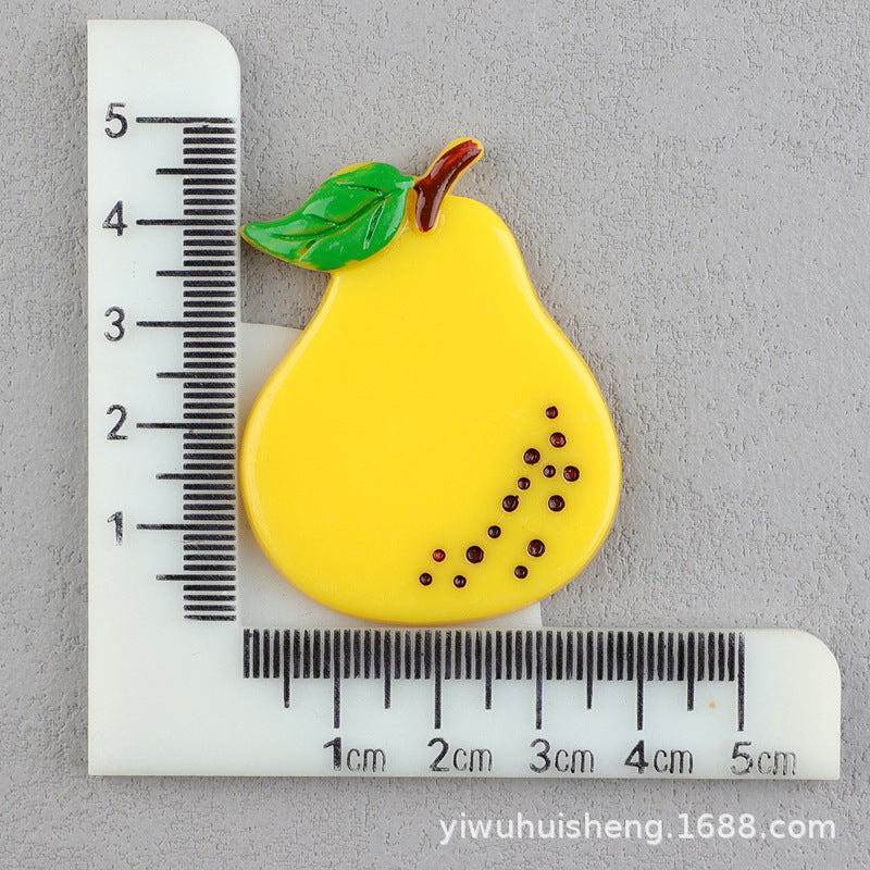 Wholesale 50pcs DIY Watermelon Strawberry Pineapple Fruit Homemade Cream Glue Resin Hole Shoe Patch FlatBack