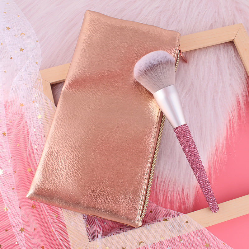 Wholesale Colorful Diamond Exquisite Man-made Fiber Makeup Brushes