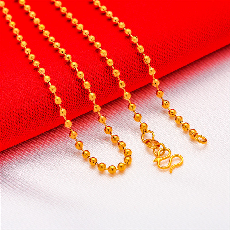 Wholesale Gold-plated water wave snake bone necklace box necklace