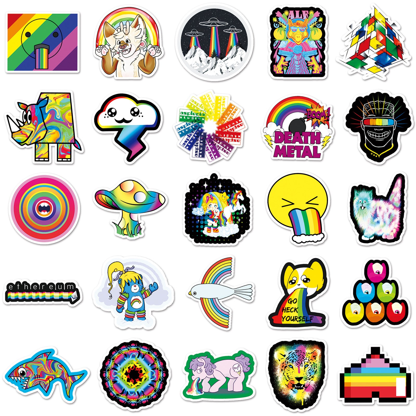 Wholesale 101 Colorful Graffiti Personality Stickers