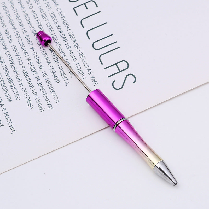 Wholesale Creative Gradient Color DIY Handmade Plastic Bead Pen