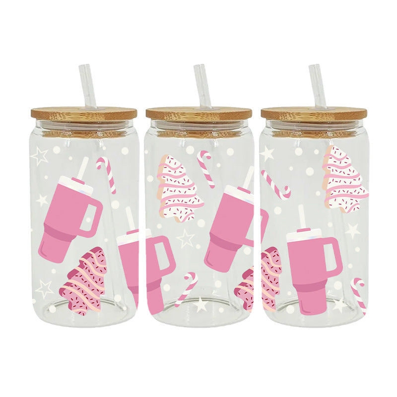 Wholesale UV Transfer Paste Glass Crystal Label Crystal Paste 16OZ UV DTF WRAPS 23cmX11cm