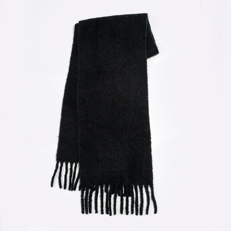 Wholesale 32% Wool Solid Color Soft Warm Scarf