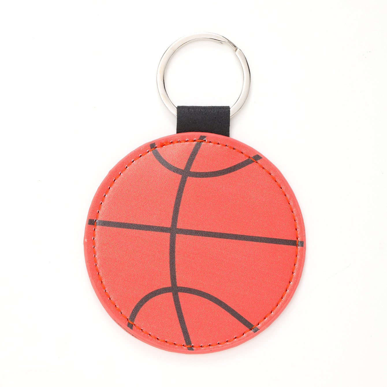 Wholesale Sports Style Baseball Football Basketball Volleyball Leather Keychain