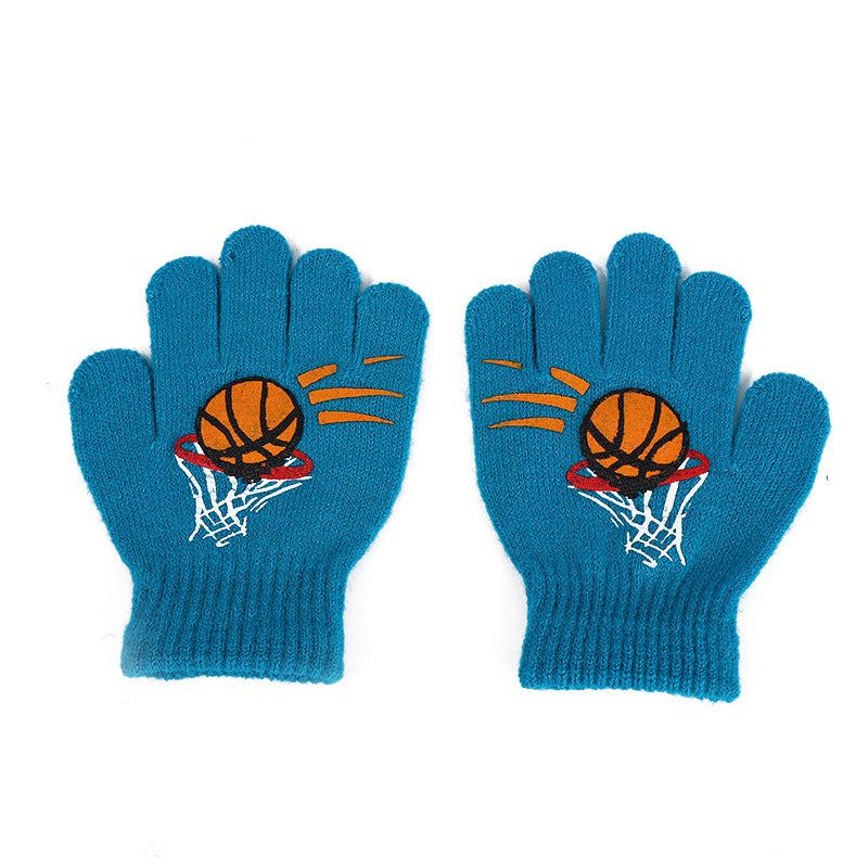 Wholesale Colorful Christmas woolen Kids Glove