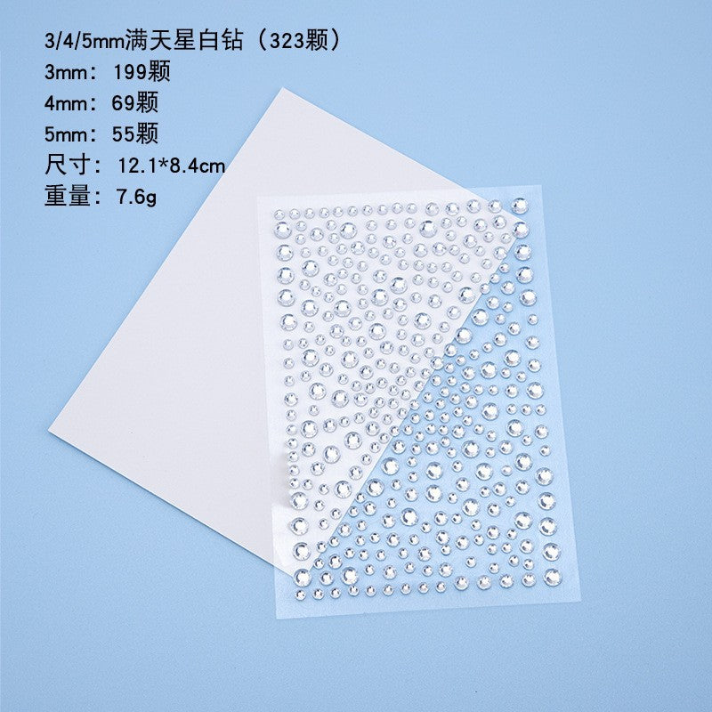 Wholesale Acrylic Water Droplet Colored Diamond Eye Makeup Patches, Eyebrow Center Face Patches