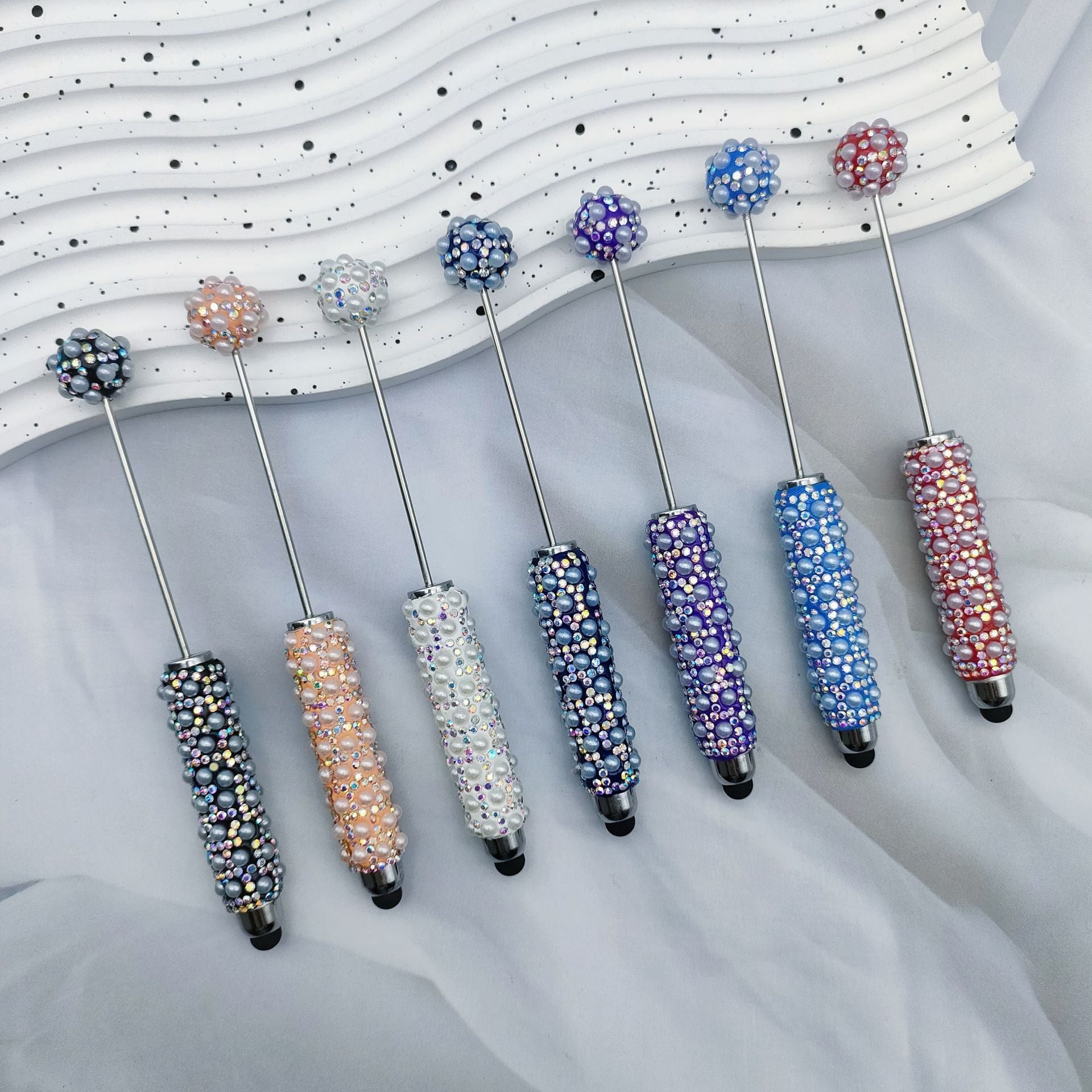 Wholesale DIY Touch Screen Pearl Full Diamond Beadable Pen