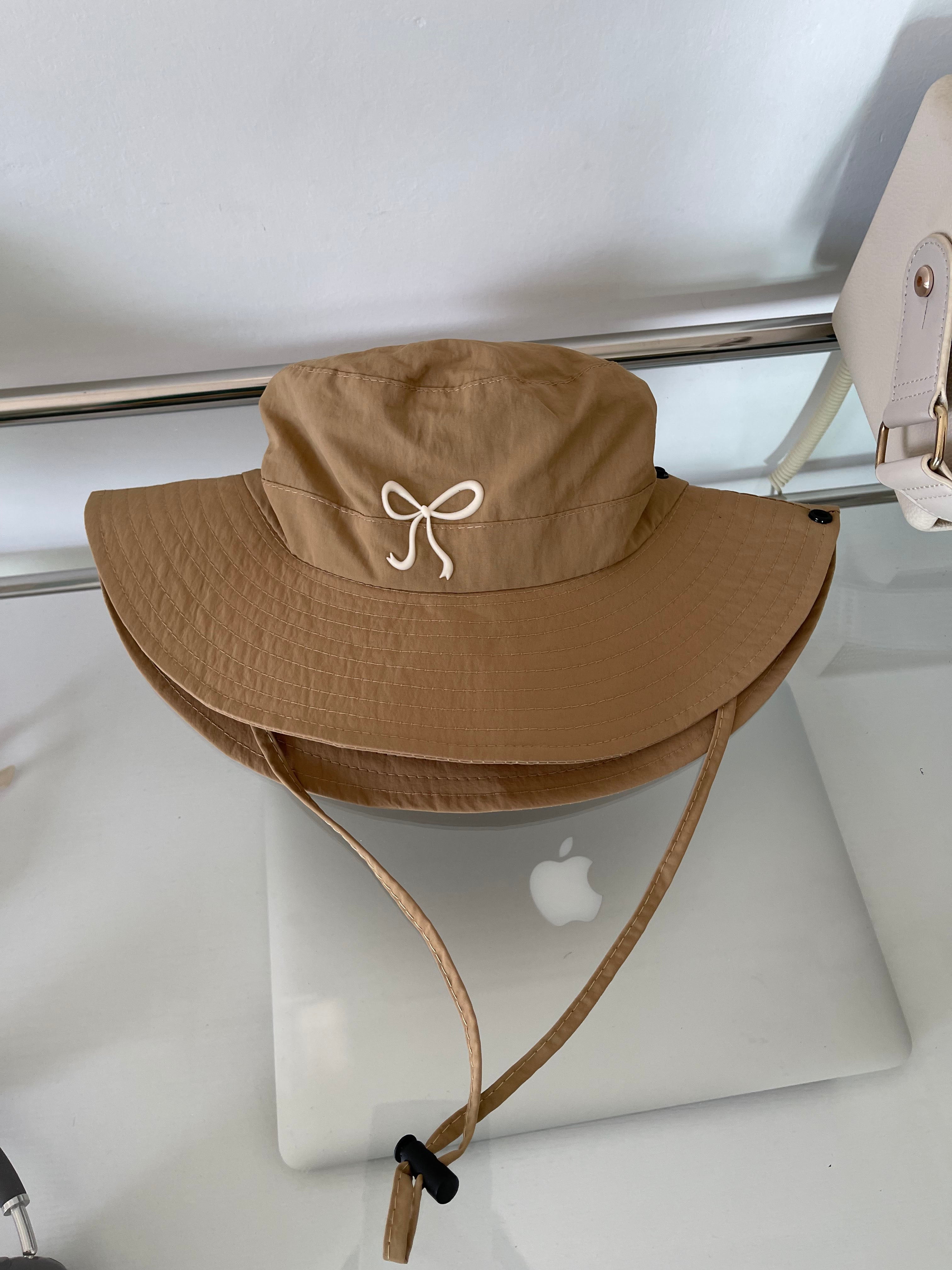 Wholesale Bow Windproof Rope Quick-drying Mountaineering Bucket Hat