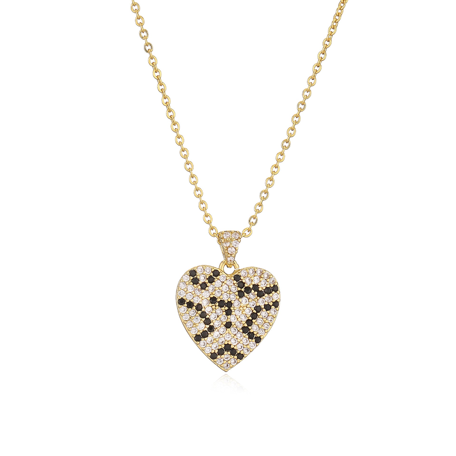 Wholesale light luxury snake leopard print necklace jewelry suit