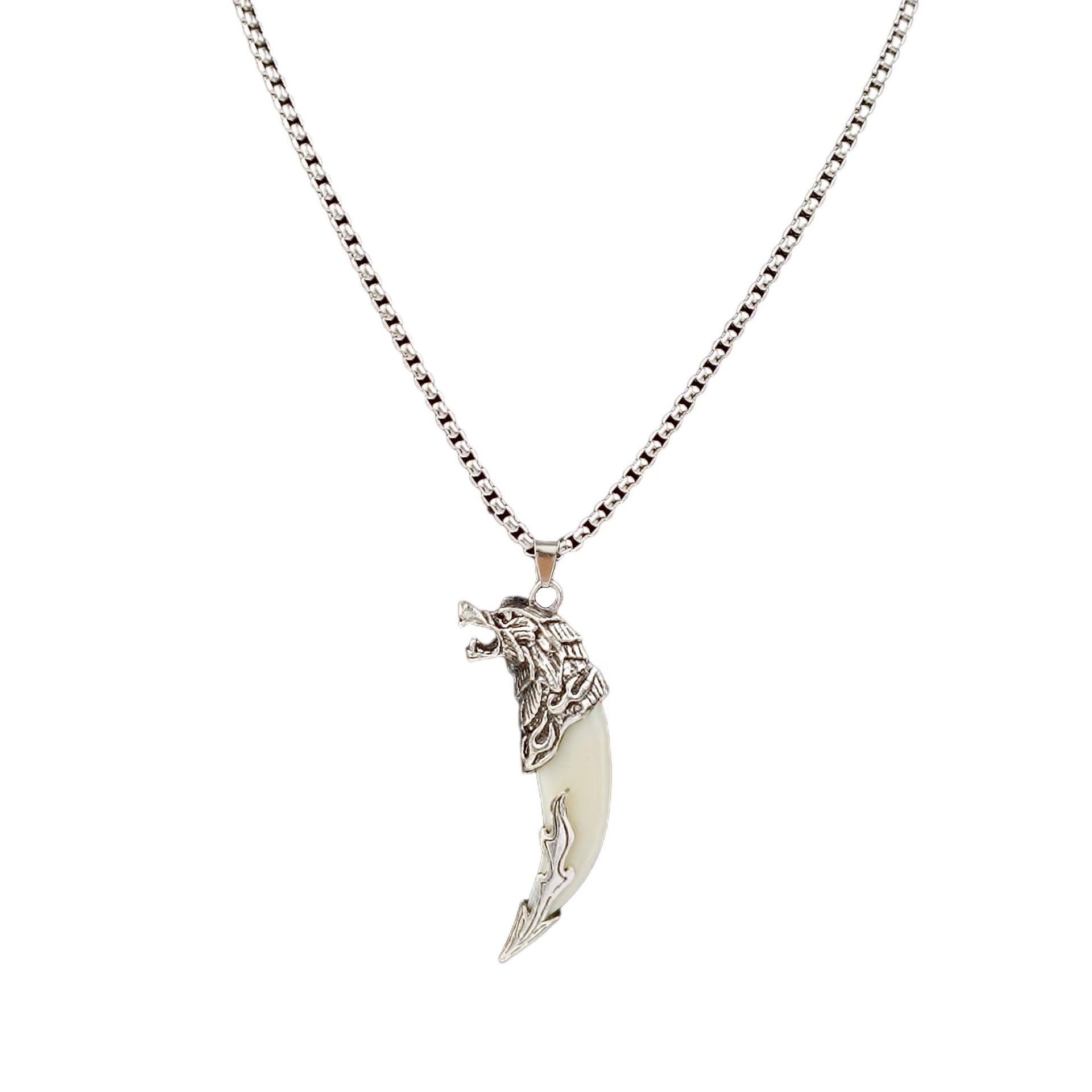 Collares de acero inoxidable de acero inoxidable al por mayor de dientes dientes de dientes