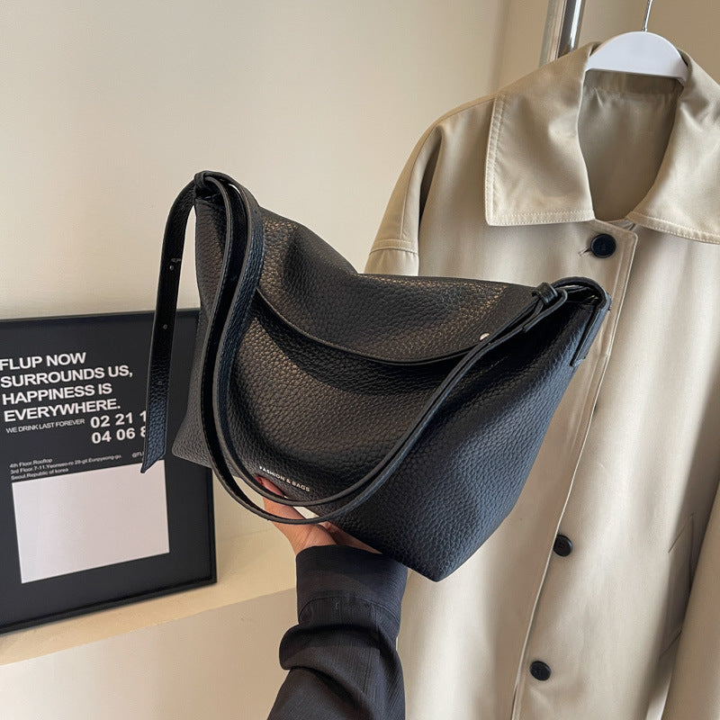 Wholesale 2023 Autumn PU Shoulder Bag Casual Bucket Bag