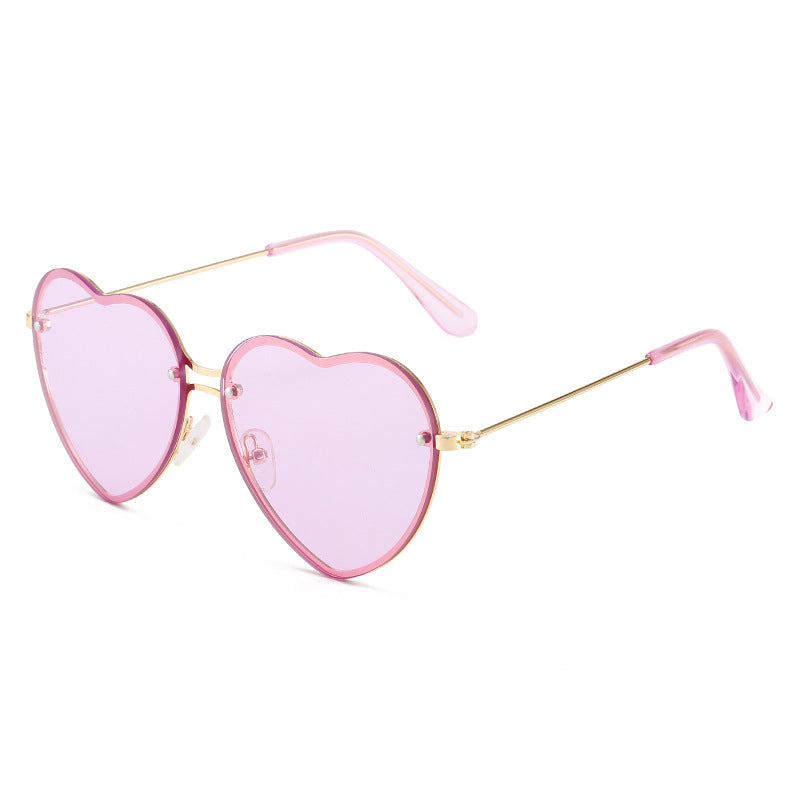 Wholesale frameless sunglasses with  love glasses in stock