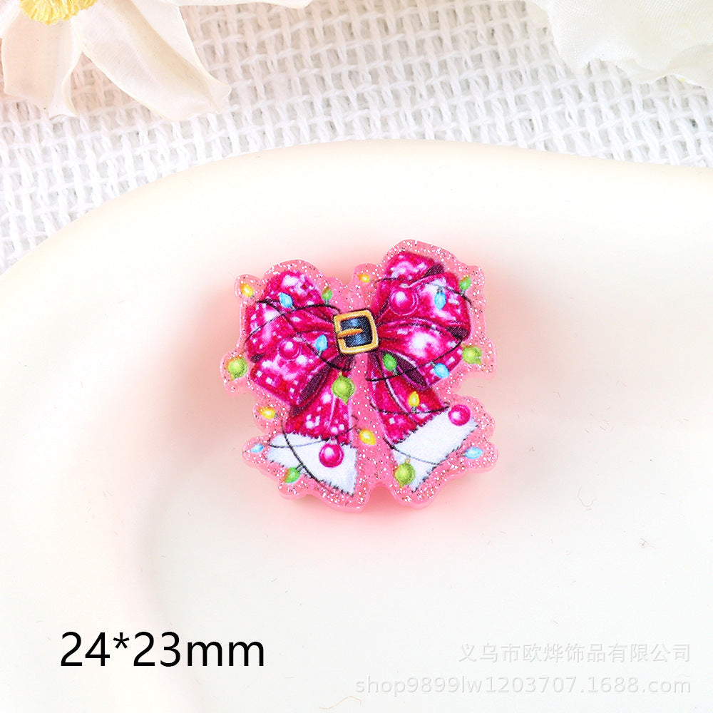 Wholesale 5pcs  Cartoon Bow Acrylic Beads