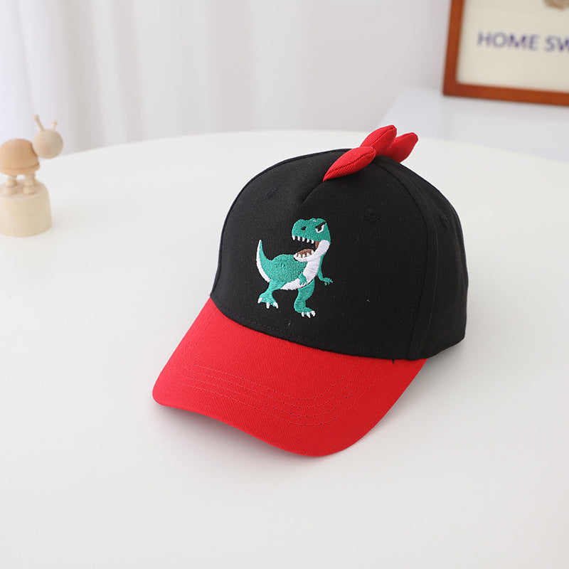 Wholesale Cartoon Printed Dinosaur Shaped Kids Baseball Cap