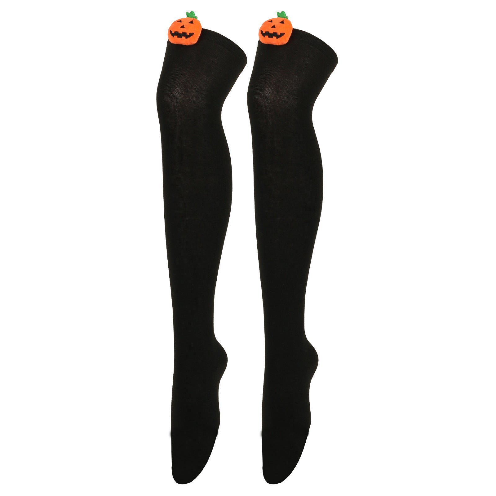 Wholesale Halloween Cartoon Devil Knee-high Striped Socks