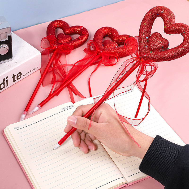 Wholesale Pens 12pcs Valentine's Day Love Plastic Ballpoint Pen