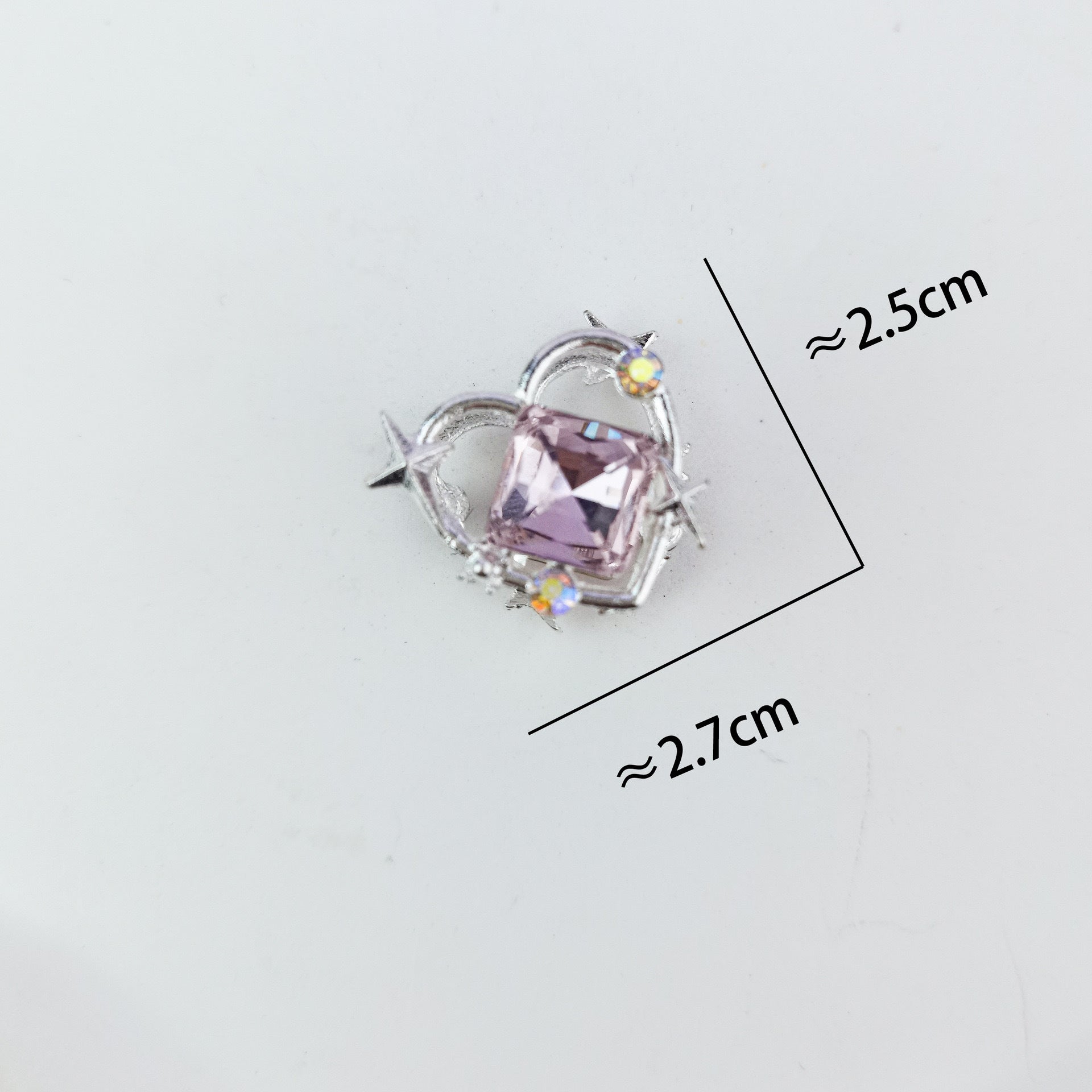 Wholesale DIY beads hollow heart mini hole bead pendant bead pen accessories