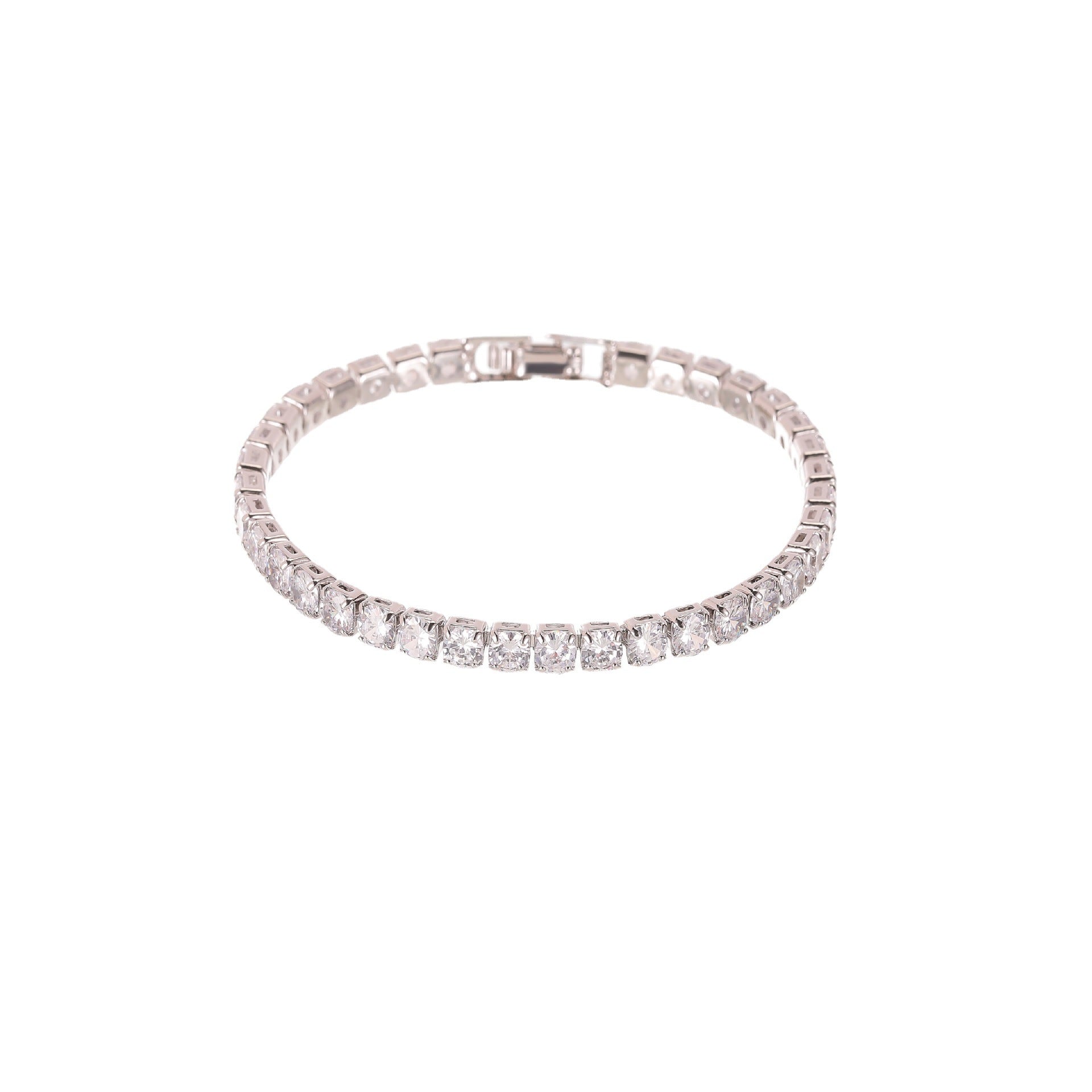 Wholesale Italian Charm Bracelet Zircon Stainless Steel Gilded Bracelet Charms