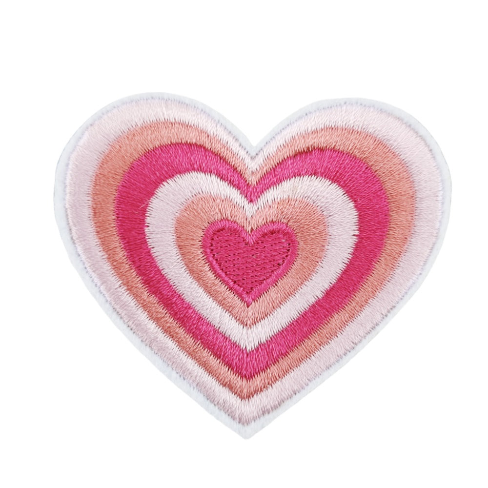 Wholesale Cartoon Pink Bow Embroider Cloth Patch