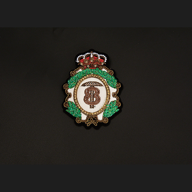 Wholesale Embroidered Bear Brooch Stylish Women Coat Pin Fashion Accessory