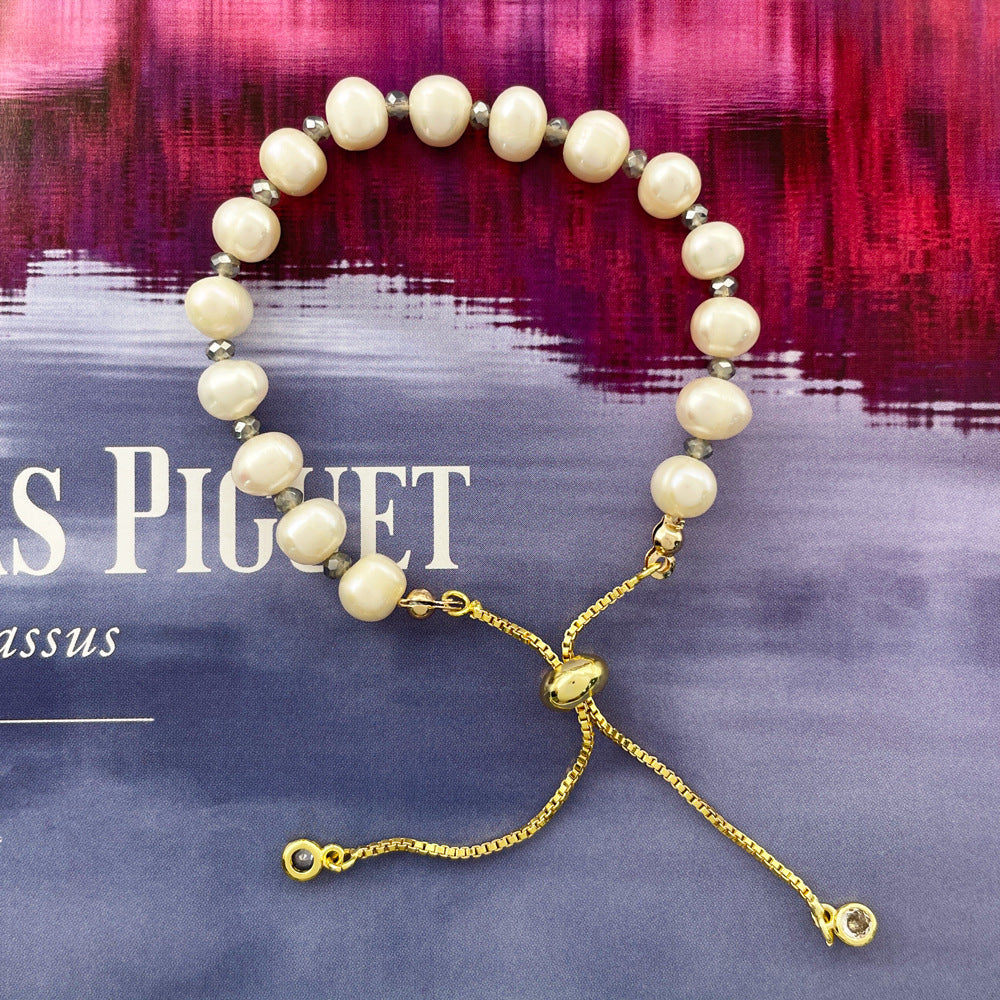 Wholesale Freshwater Pearl Glass Bracelets