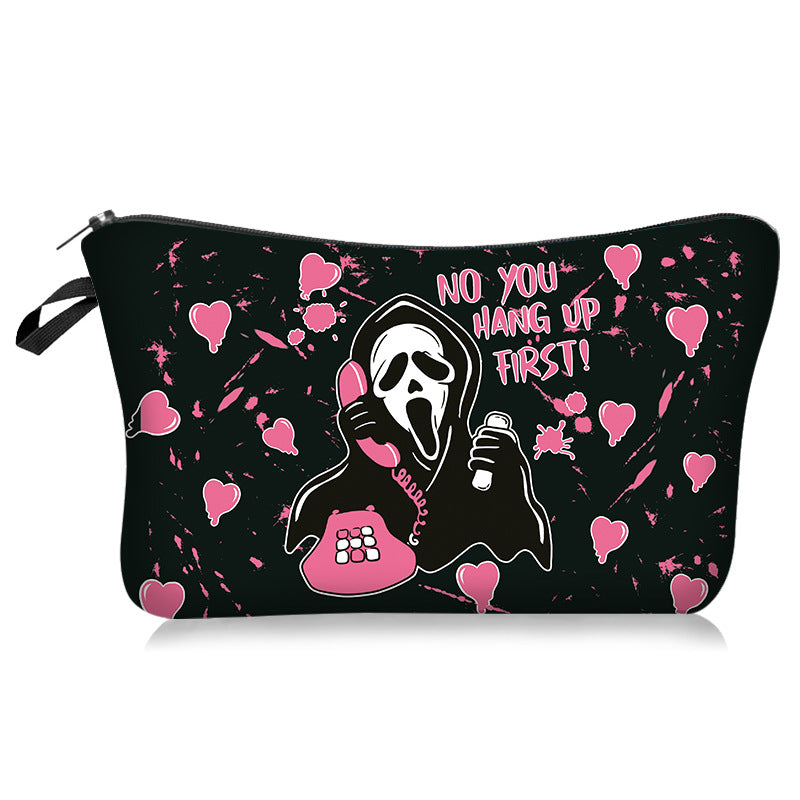 Wholesale Love Skull Series Cosmetic Bag Portable Travel Toiletry Bag
