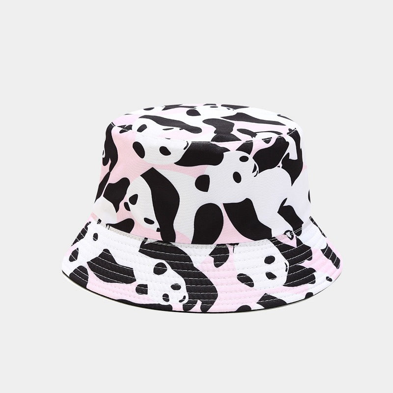 Wholesale Cow Print Double-sided Bucket Hat