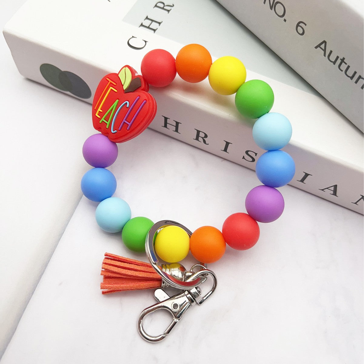 Wholesale Silicone Apple keychain