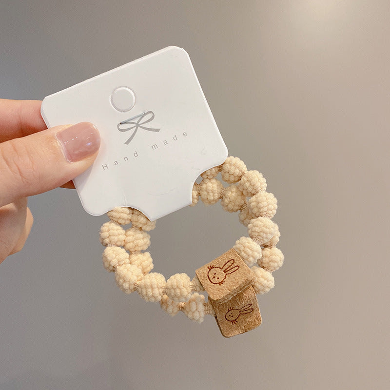 Wholesale Cute Patch Bunny Hair Ties