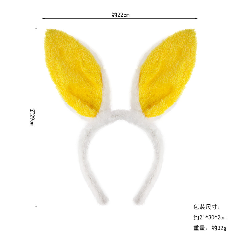 Wholesale Halloween Women Children's Performance Props Easter Cute Plush Rabbit Ear Headwear