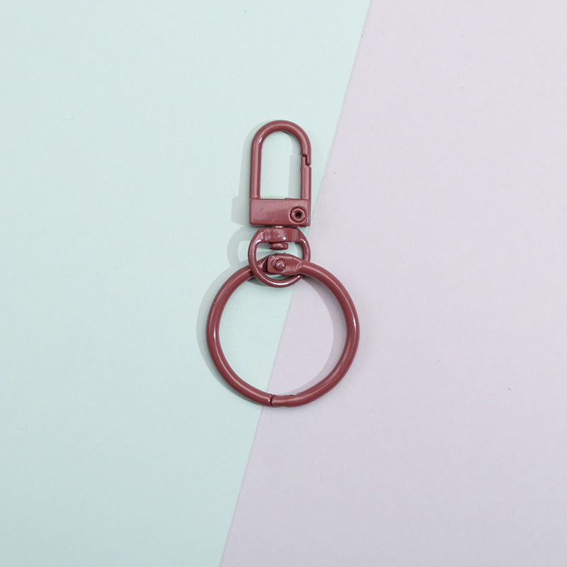 Wholesale Colorful DIY Handmade Material Keychain Metal Accessories