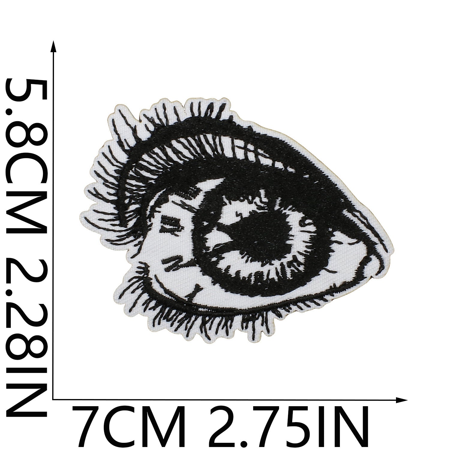 Wholesale Iron On Embroidered Patch Set Love Lips Lightning Black White Flowers Trendy Fashion Clothing Decoration Gift Resale
