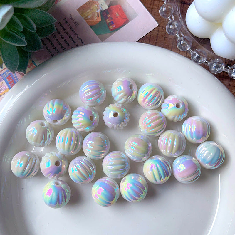 Wholesale 10pcs 14mm Colorful UV Pumpkin  Acrylic Beads