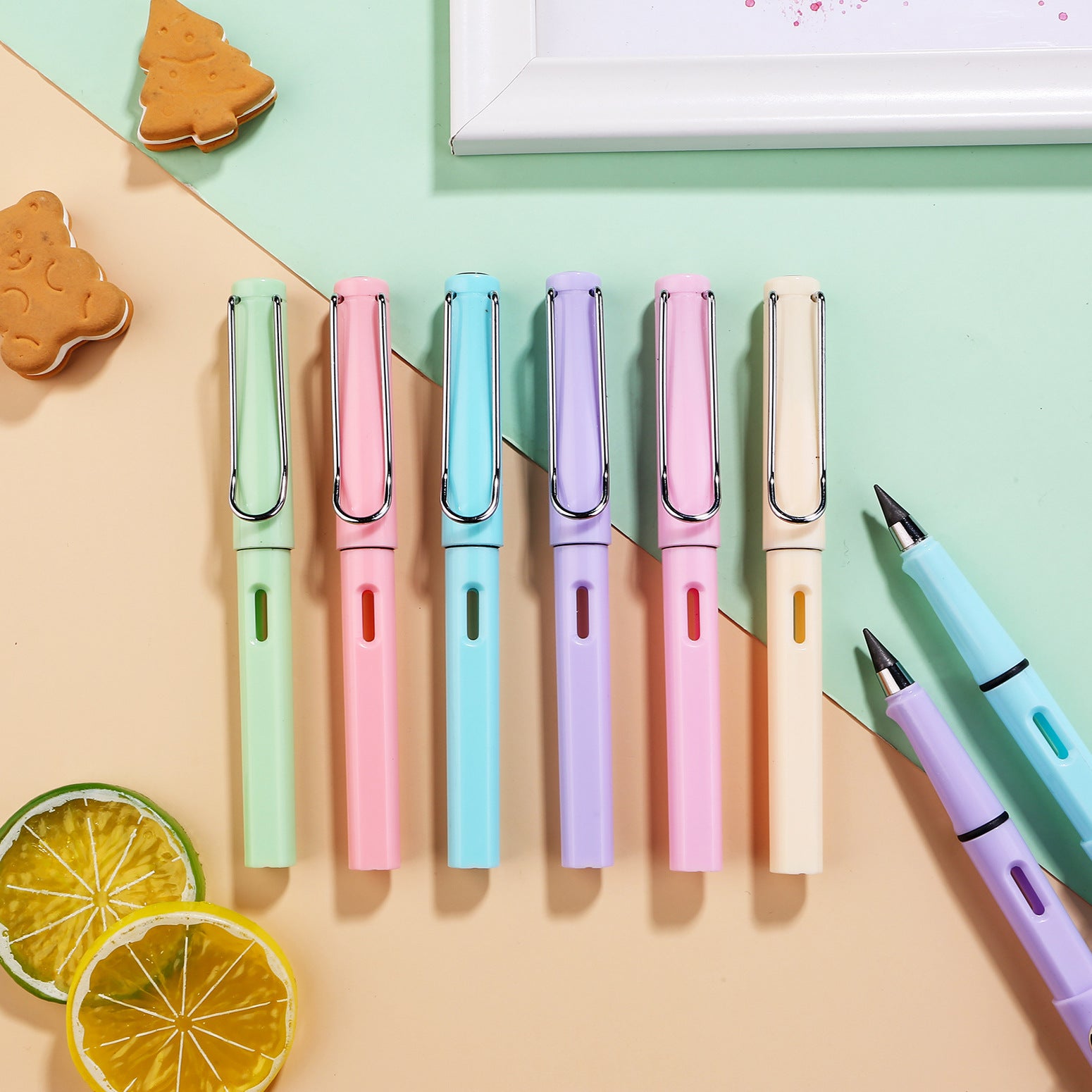 Wholesale Plastic Macaron Eternity Pencils