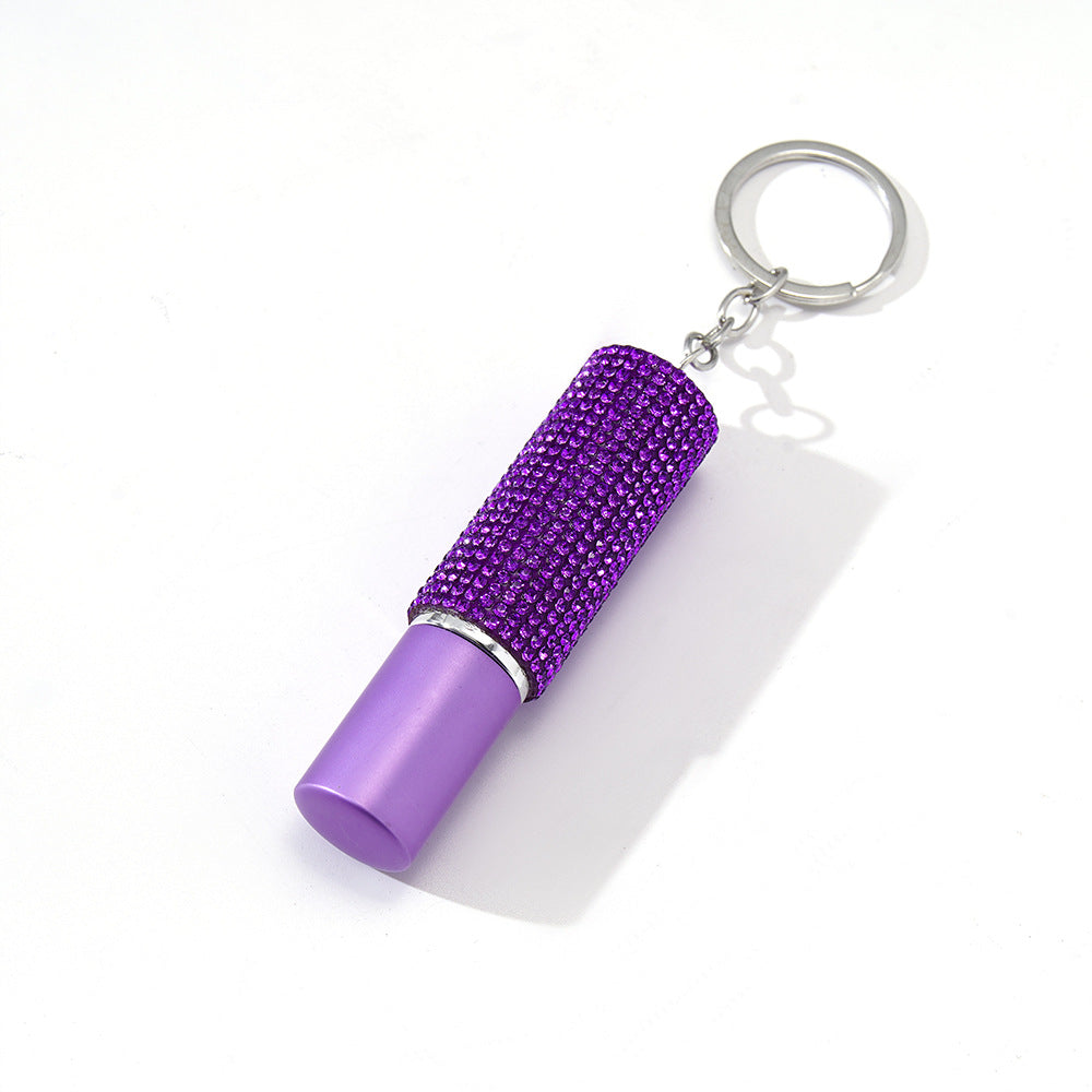 Wholesale Mini 5ml Rhinestone Perfume Bottle Portable Multifunctional Keychain
