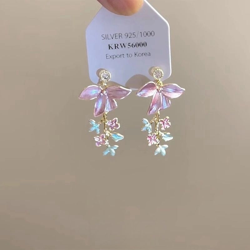 Wholesale Dopamine colorful beaded earrings