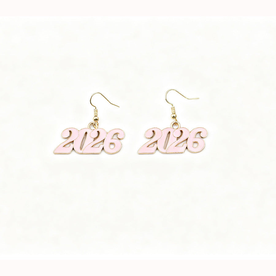 Wholesale 2026 Celebrating Digital Colored Earrings