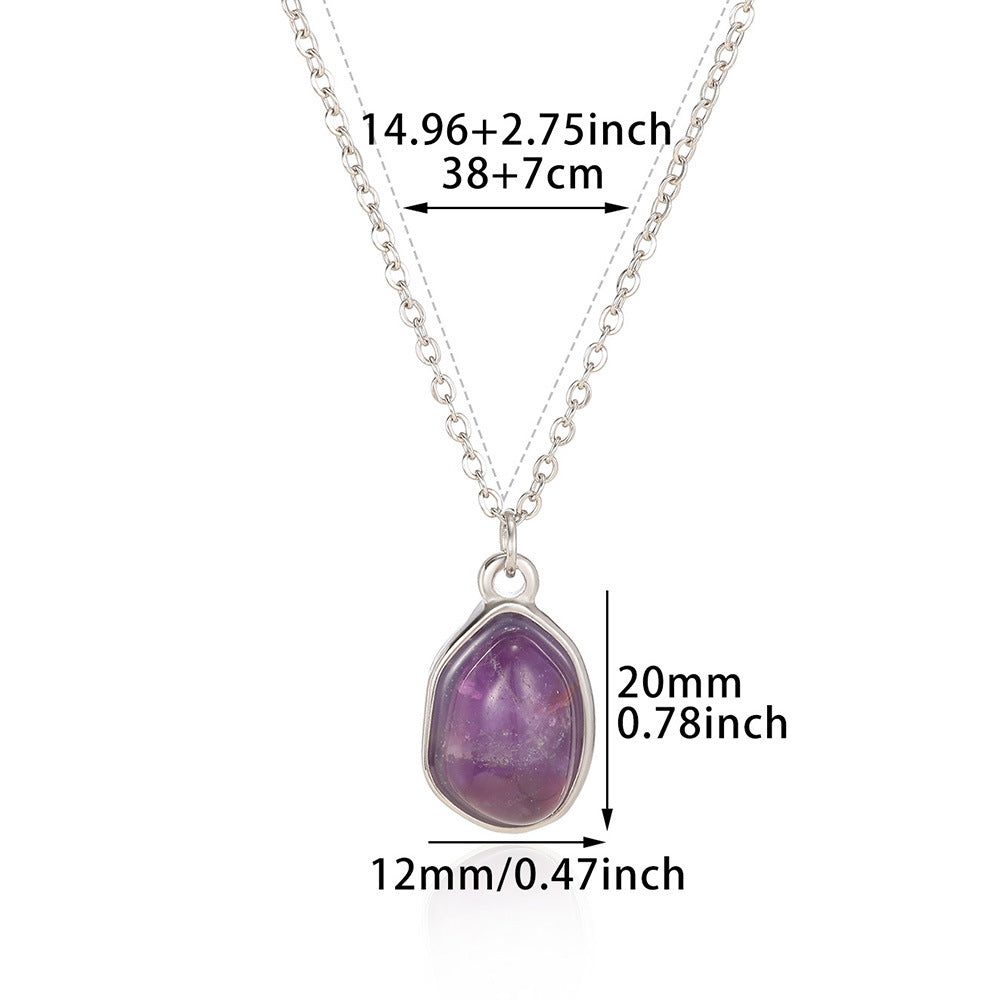 Wholesale irregular geometric pendant necklace stainless steel gold pendant