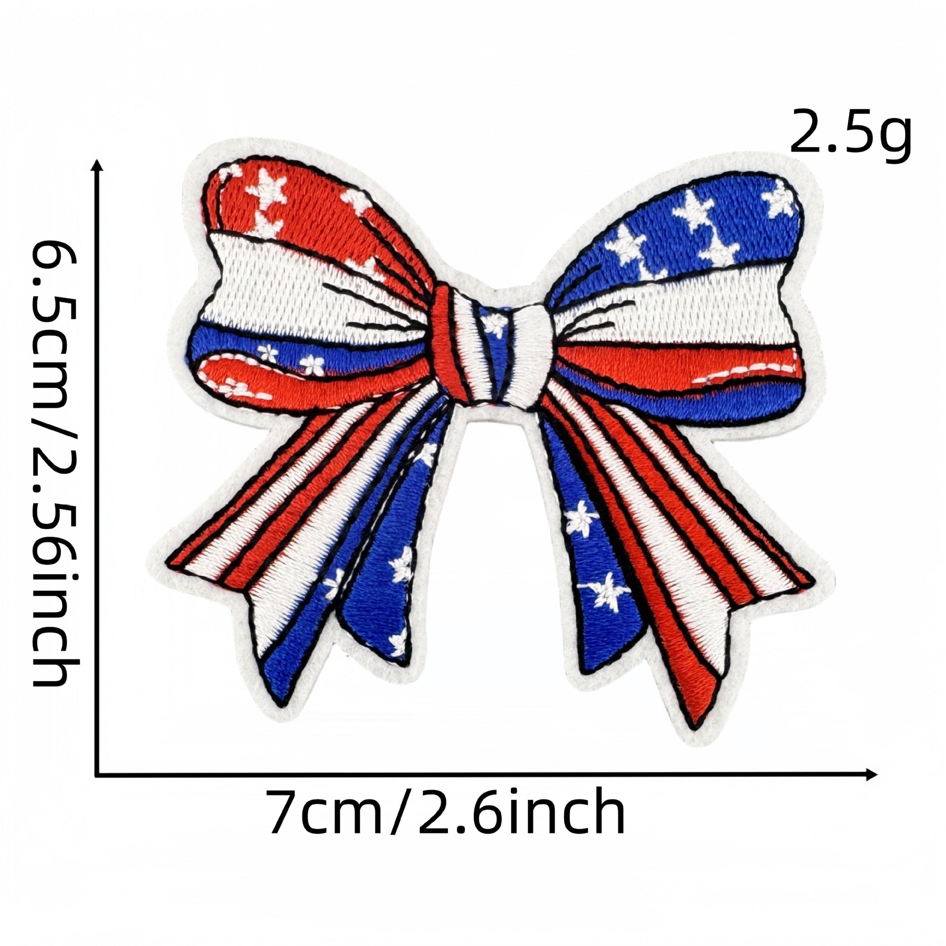 Wholesale Colorful Flag Independence Day Bow DIY patches