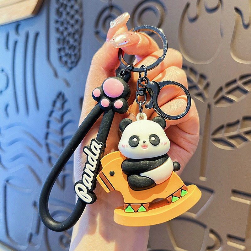 Wholesale Cartoon Horse Panda Keychain